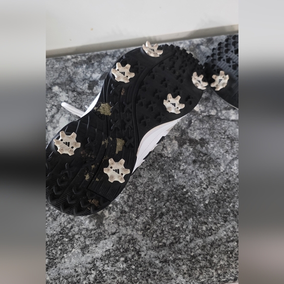 Adidas White and Black Golf Shoes - Picture 5 of 6